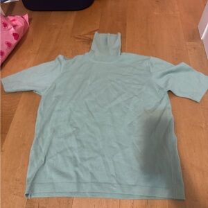 Vintage Mint Green Turtle Sweater from Rodier